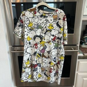 Zara X Peanuts  Dress - size small ( has lite stains that blend, see photos)